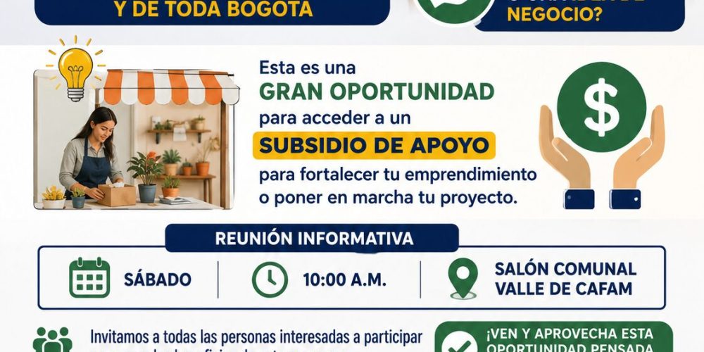 Víctimas del conflicto armado en Usme podrán conocer oportunidades de apoyo para sus emprendimientos