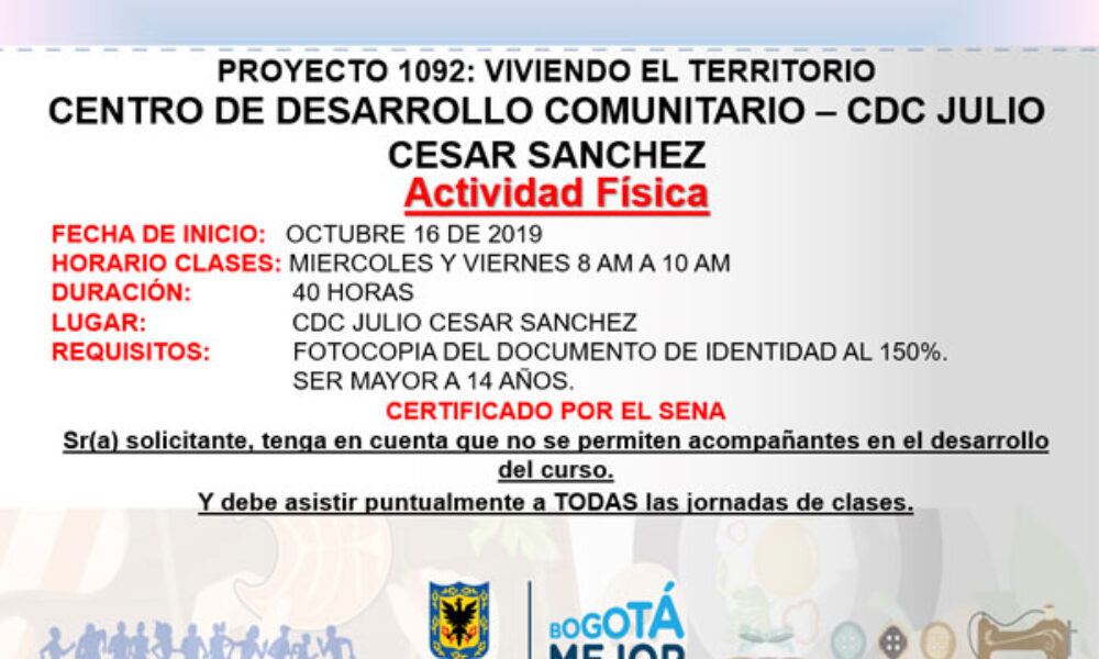 Nuevos Cursos en el CDC Julio Cesar Sanchez