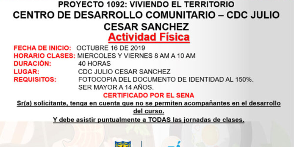 Nuevos Cursos en el CDC Julio Cesar Sanchez