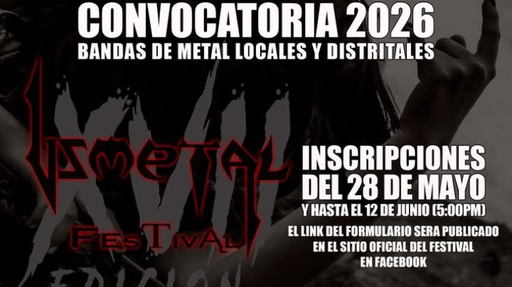 🎸 Convocatoria Usmetal Festival 2026: inscripción para bandas de metal
