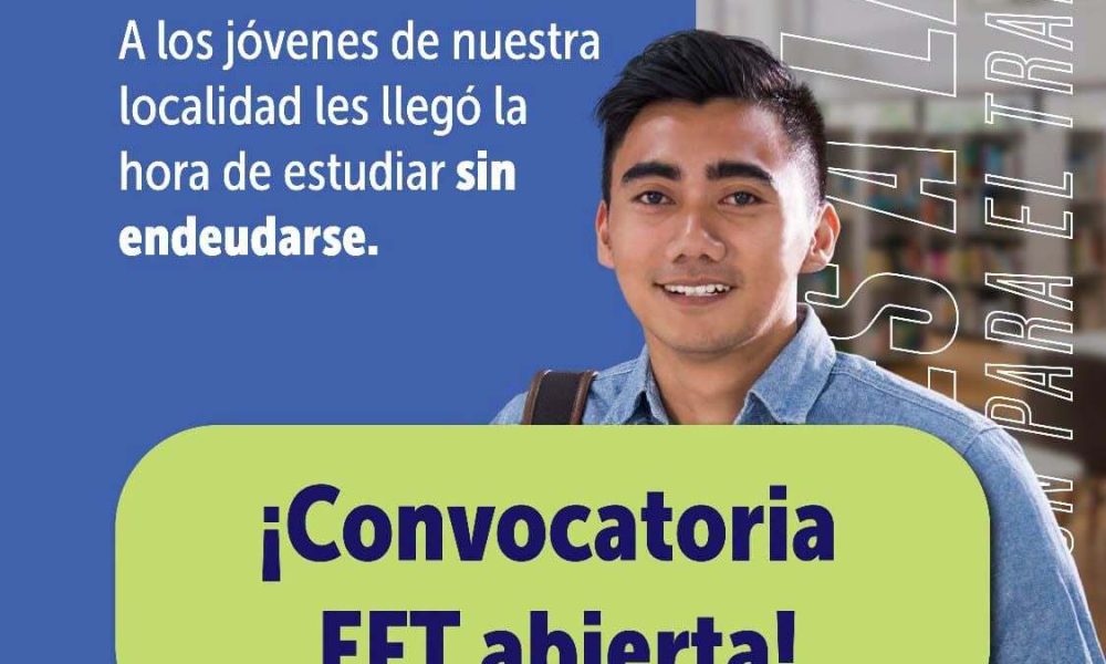 Convocatoria EFT busca brindar nuevas oportunidades de estudio a jóvenes de Bogotá.