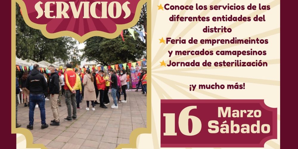 Feria de Servicios llega a Usme este sábado 16 de marzo: ¡Prepárate para un día lleno de actividades!