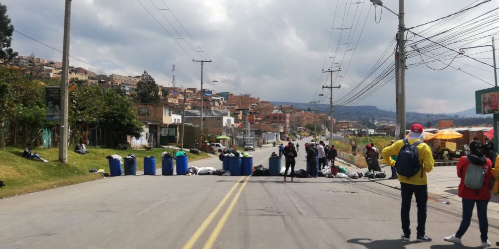 Termina manifestación en la vía Usme.