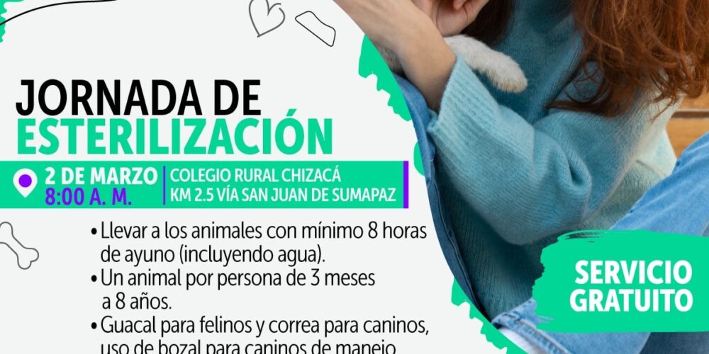 Jornada de esterilización gratuita en el Colegio Rural Chizacá: ¡una oportunidad para cuidar a nuestras mascotas!