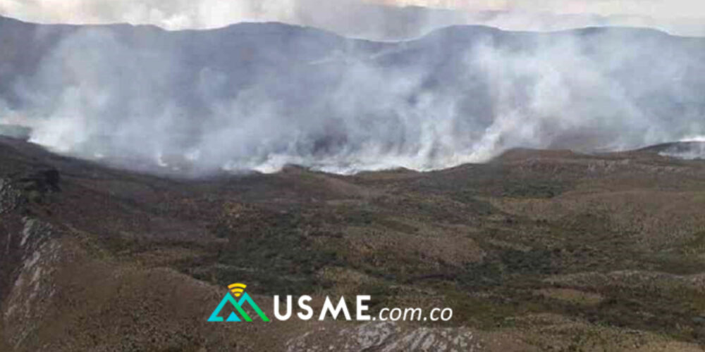 Campesinos apagaron incendio del Sumapaz