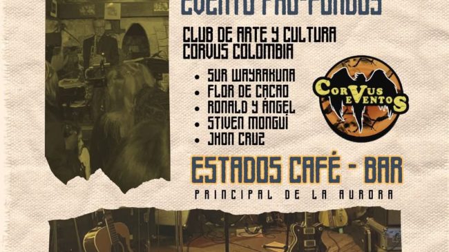 Noche de música en vivo en Usme con Corvus Club 🎸🔥