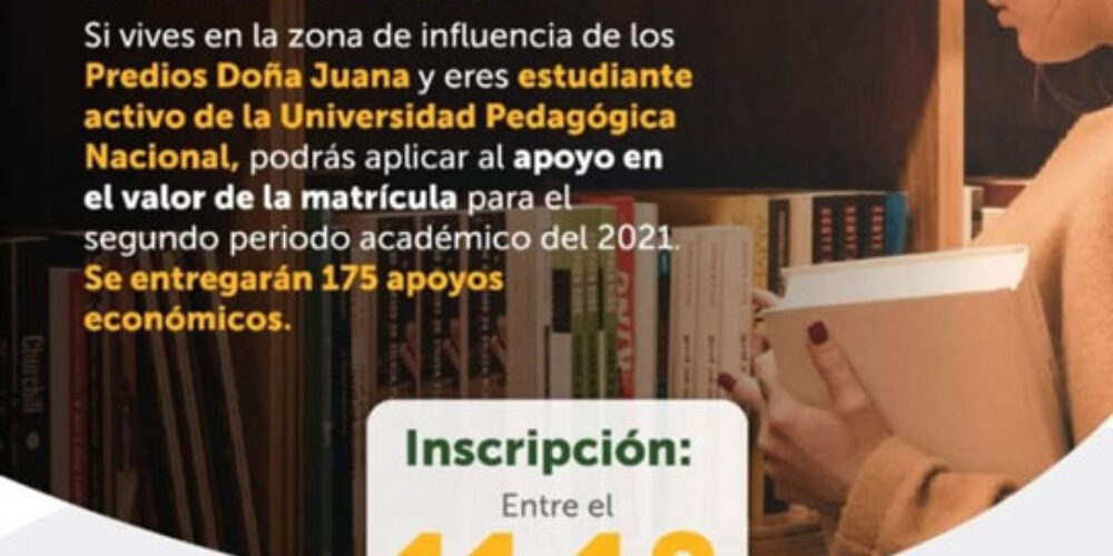 Apoyo económico para estudiantes de la UPN que vivan en Usme