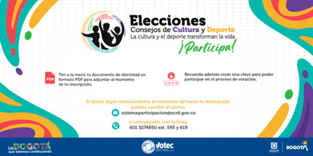 Inscríbete para votar en las elecciones de los Consejos de Cultura y Deporte