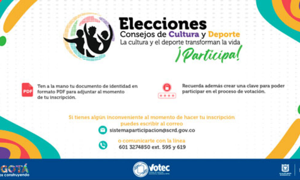 Inscríbete para votar en las elecciones de los Consejos de Cultura y Deporte