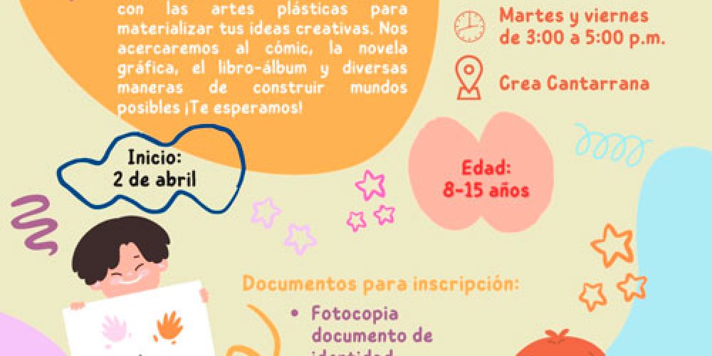 Invitación a participar en el Taller Contar y Dibujar