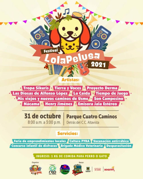 Festival Lola Pelusa 2021 Eventos en Usme, Bogotá